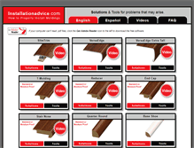 Tablet Screenshot of installationadvice.com